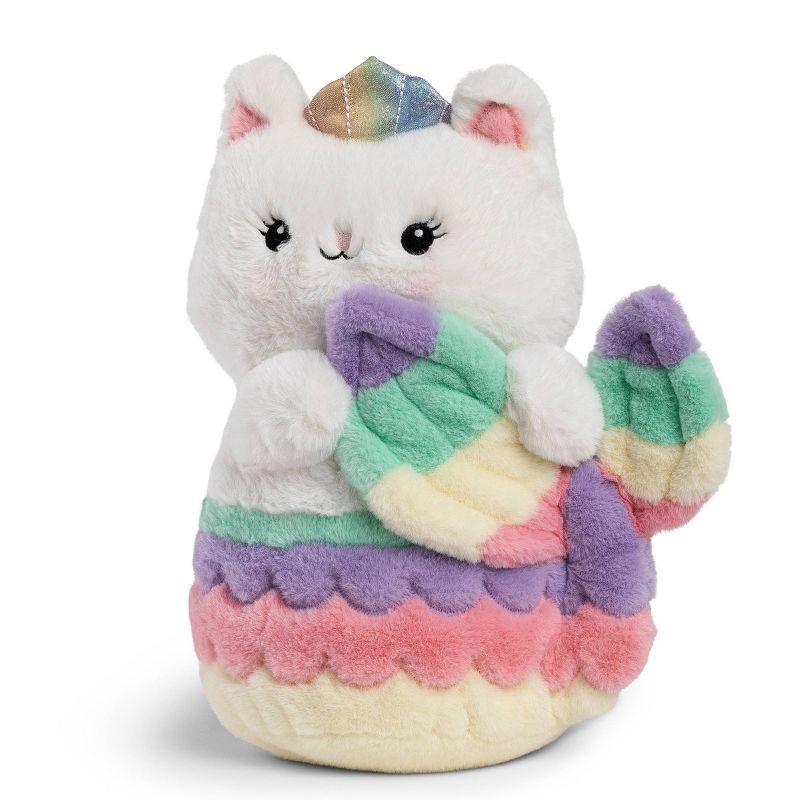 slide 4 of 7, FAO Schwarz Glow Brights Toy Plush LED with Sound Meowmaid 12" Stuffed Animal, 1 ct