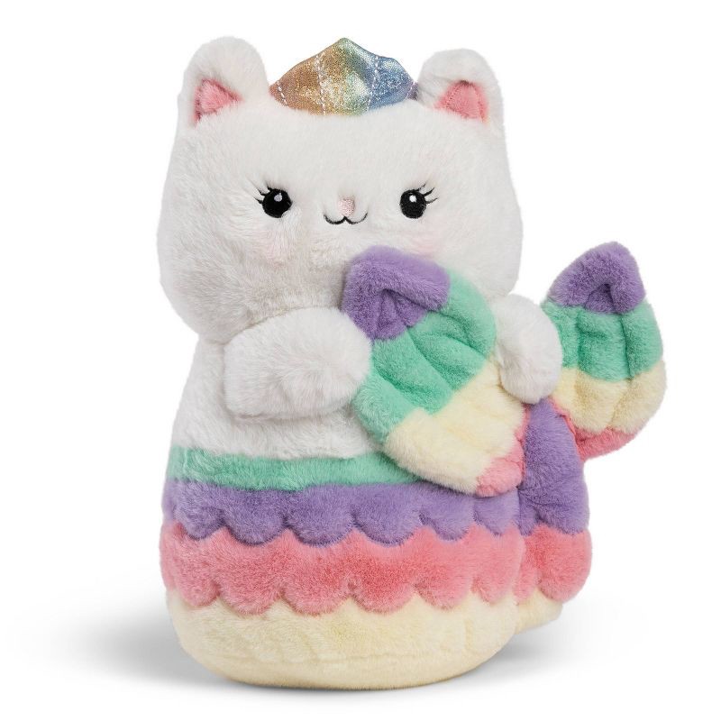 slide 6 of 7, FAO Schwarz Glow Brights Toy Plush LED with Sound Meowmaid 12" Stuffed Animal, 1 ct
