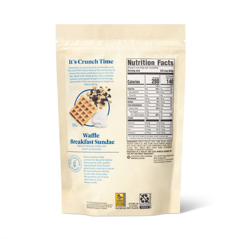 slide 3 of 3, Cookies & Cream Granola - 12oz - Good & Gather™, 12 oz