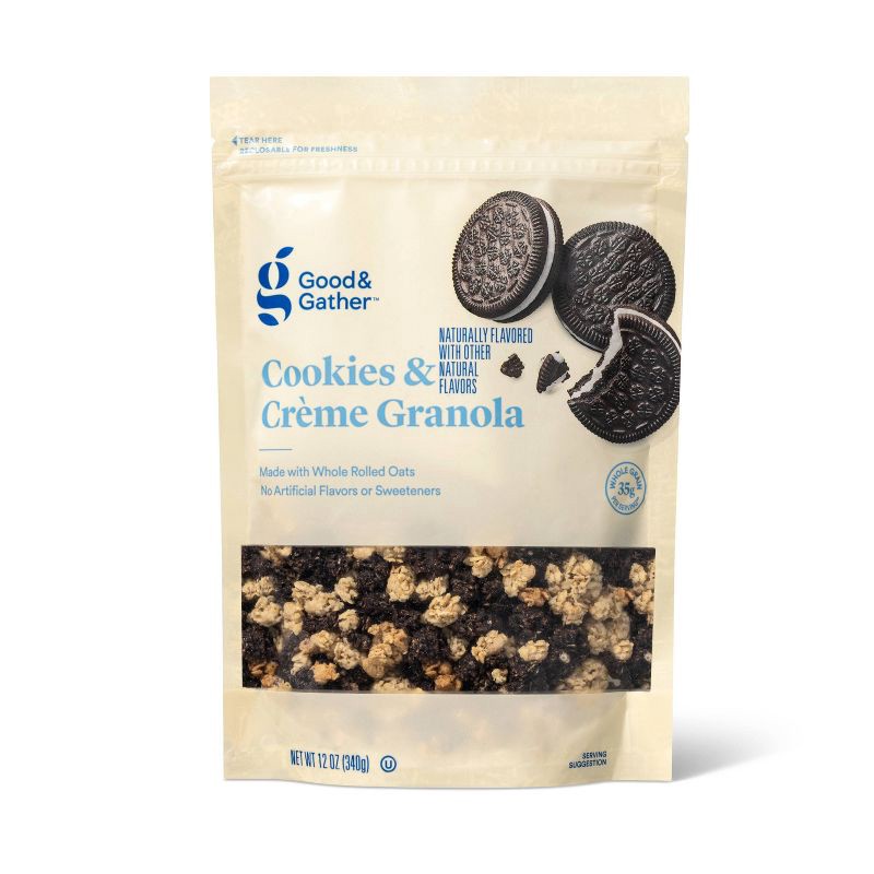 slide 1 of 3, Cookies & Cream Granola - 12oz - Good & Gather™, 12 oz