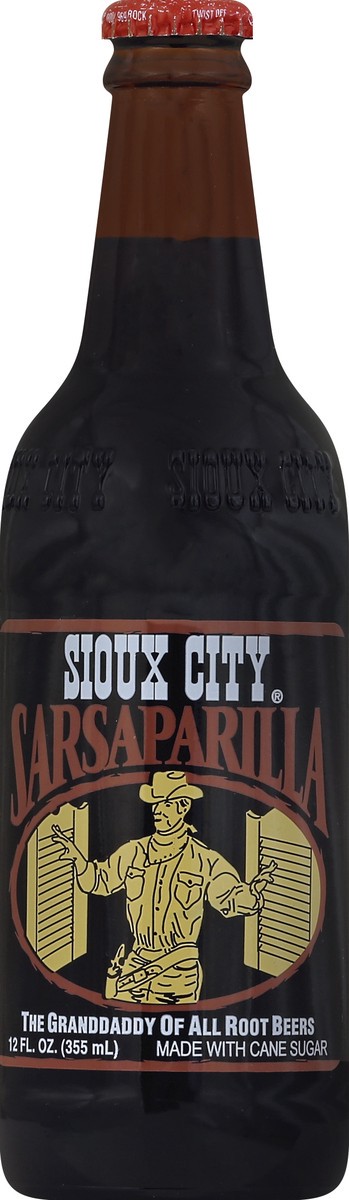 slide 1 of 5, Sioux City Soda-Sasaparilla - 12 fl oz, 4 ct; 12 oz