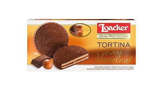 slide 1 of 1, Loacker Tortina Dark Box, 4.41 oz