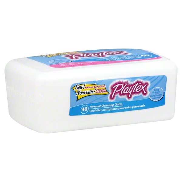 slide 1 of 1, Playtex Personal Cleansing Cloths Light Fresh Scent, 40 ct