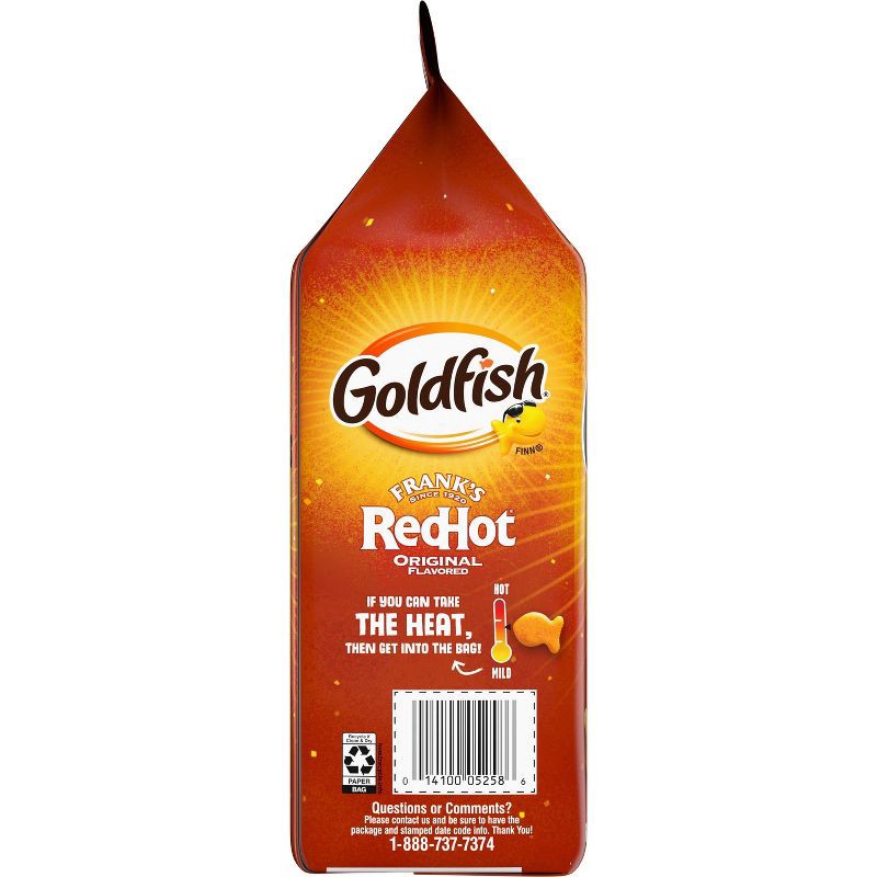 slide 4 of 7, Goldfish Crackers Frank's Red Hot Snack Crackers Bag - 6.6oz, 6.6 oz