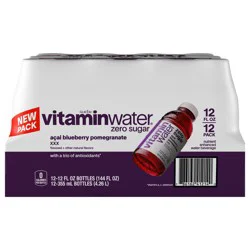Glaceau Acai-Blueberry-Pomegranate Vitamin Water 6 Pack 16.9 fl oz Bottles