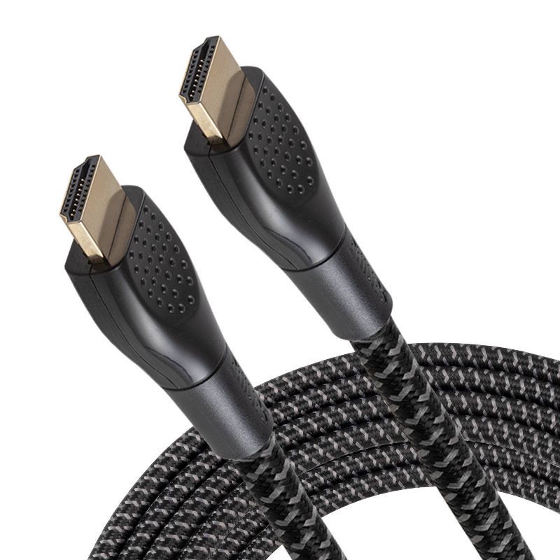 slide 1 of 6, Philips 10ft Premium 8K HDMI Cable: Male-to-Male AV Cord, 10 ft
