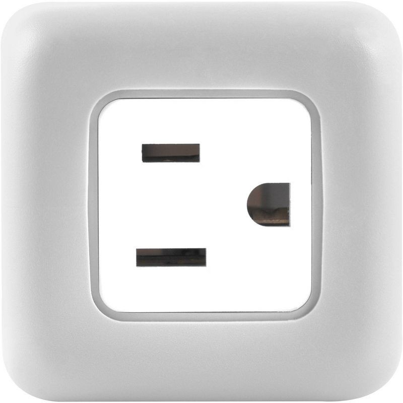 slide 6 of 7, Philips 3-Outlet Grounded Cube Tap with Surge Protection - Gray: Outlet Extender Adapter, 1 ct