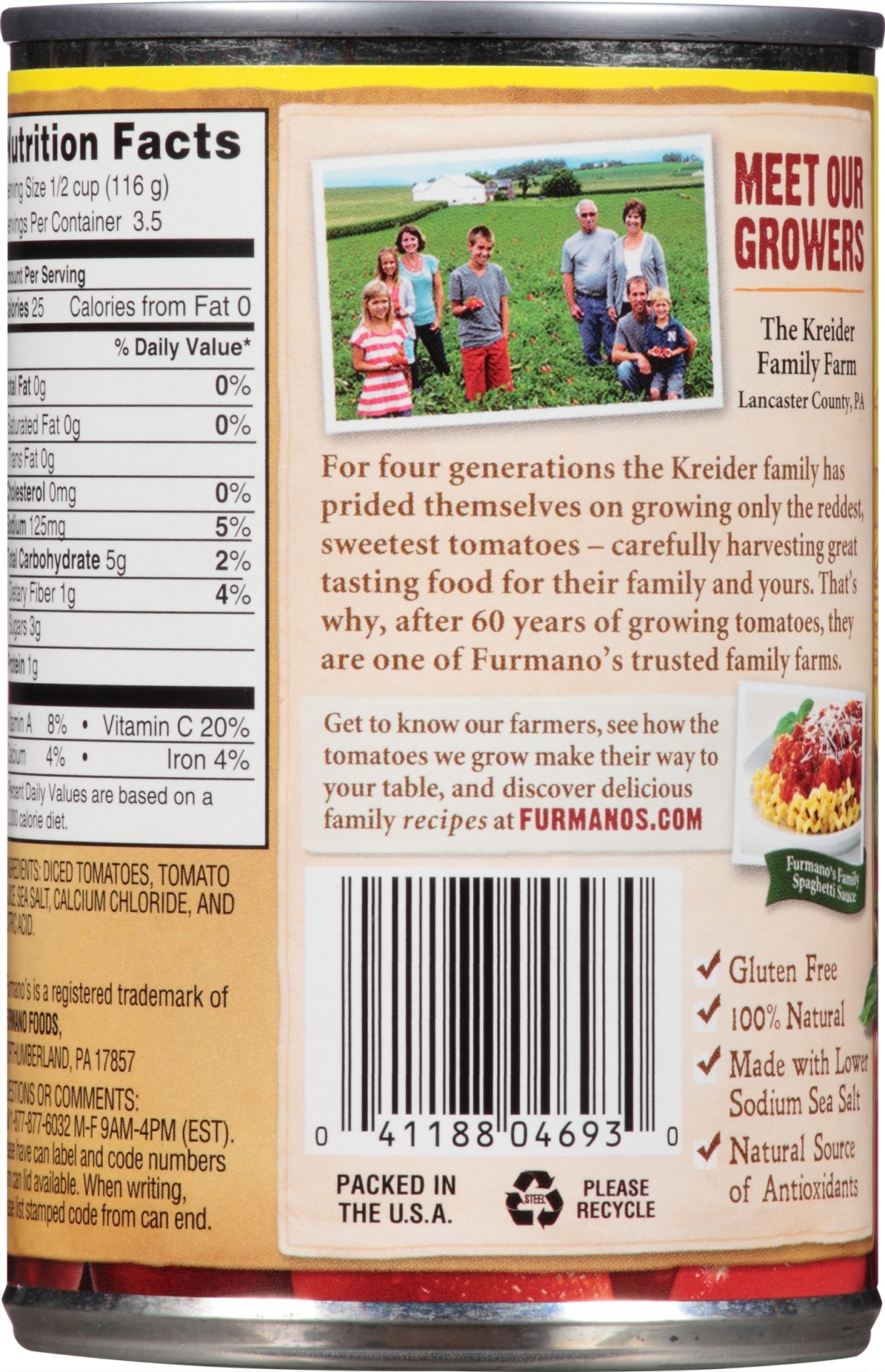 slide 2 of 6, Furmanos Petite Diced Tomatoes, 14.5 oz