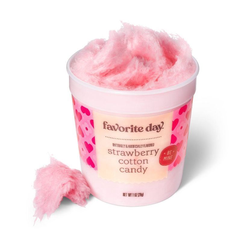 slide 2 of 4, Valentine's Strawberry Cotton Candy Tub - 1oz - Favorite Day™, 1 oz