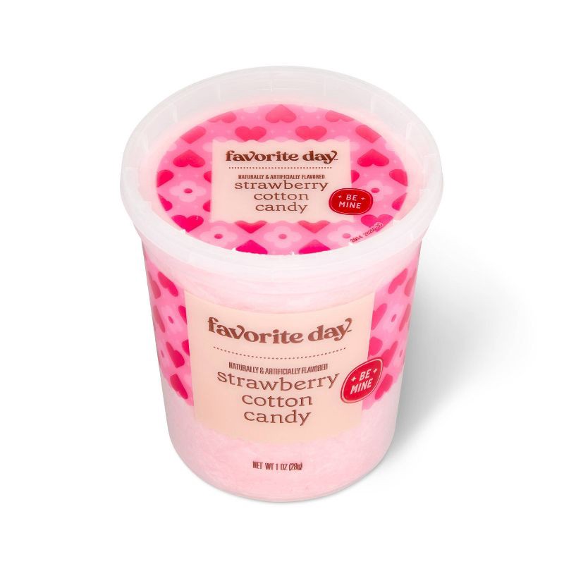 slide 4 of 4, Valentine's Strawberry Cotton Candy Tub - 1oz - Favorite Day™, 1 oz