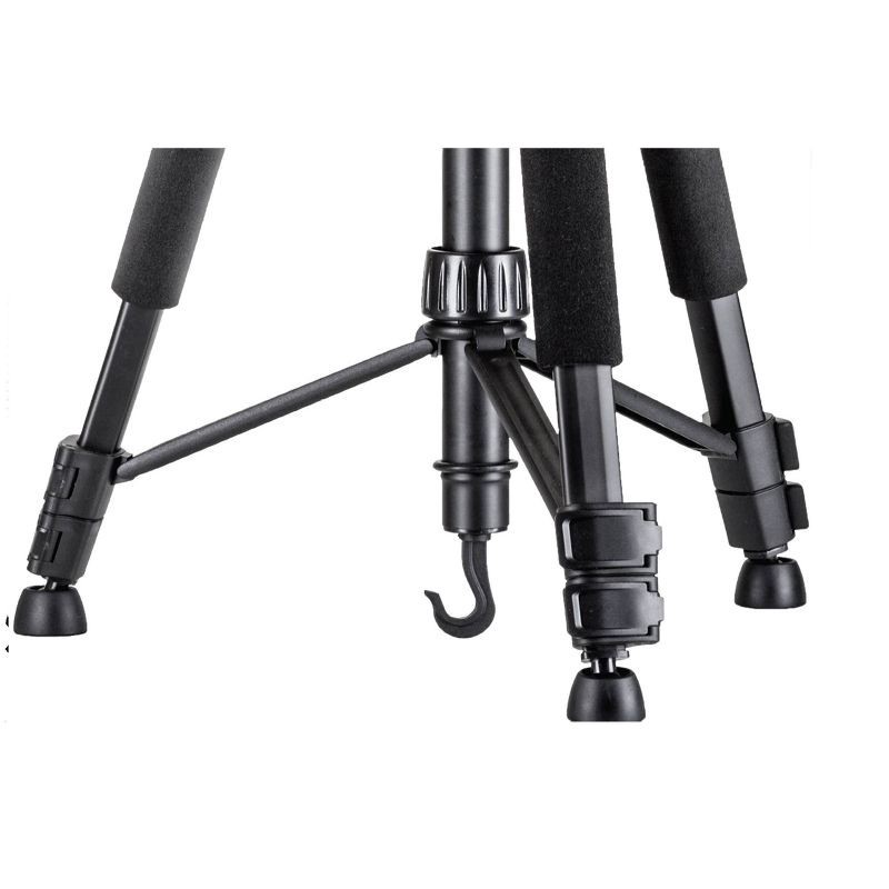 slide 5 of 6, Sunpak 66" Tripod with 3-Way Panhead - Black: Universal Mount, Lightweight Design, 1 ct