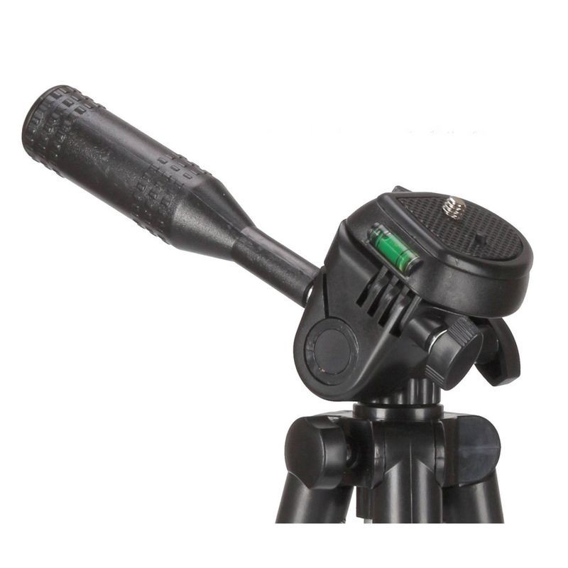 slide 3 of 6, Sunpak TravelMate 50/B 50" Tripod for Cameras Smartphones and GoPro - Black: Universal Camera Stand, 1 ct