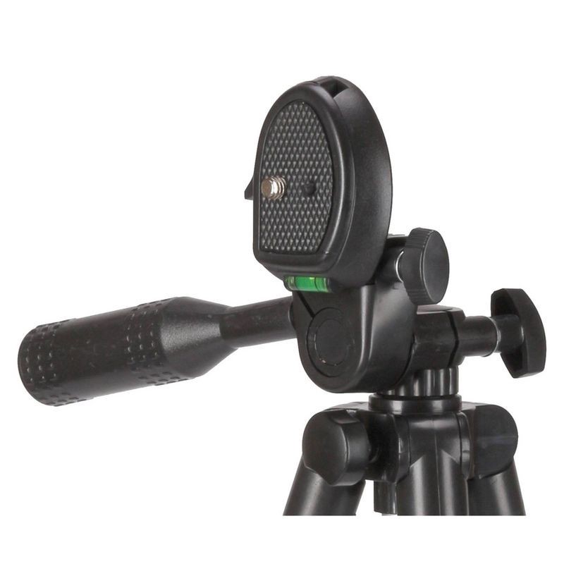 slide 4 of 6, Sunpak TravelMate 50/B 50" Tripod for Cameras Smartphones and GoPro - Black: Universal Camera Stand, 1 ct