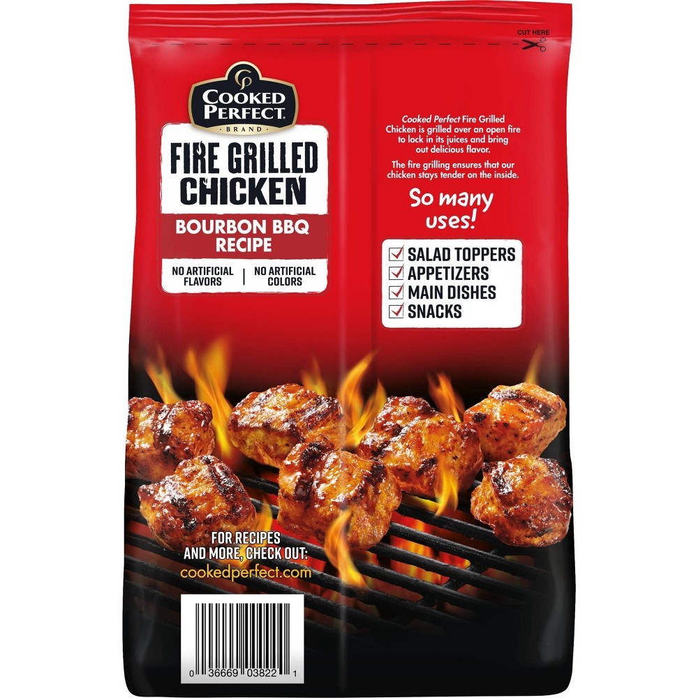 slide 5 of 5, Cooked Perfect Bourbon BBQ Fire Grilled Chicken - Frozen, 12 oz