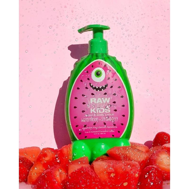 slide 3 of 3, Raw Sugar Kids Lotion - Watermelon & Strawberry - 12 fl oz, 12 fl oz