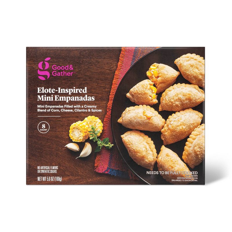 slide 1 of 3, Frozen Elote Corn Mini Empanadas - 8ct - Good & Gather™, 8 ct