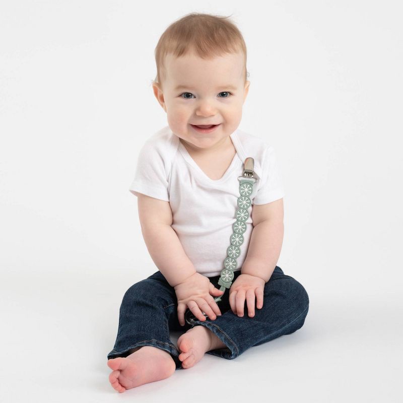 slide 7 of 8, BooginHead PaciGrip Silicone Citrus Pacifier Holder - Lime, 1 ct