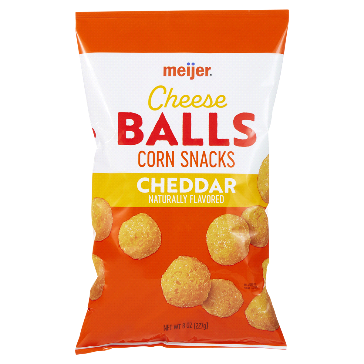 slide 1 of 9, Meijer Cheddar Cheese Balls, 8 oz
