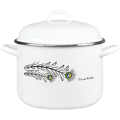 slide 1 of 1, Cinsa Frida Kahlo White Stockpot, 8.5 qt