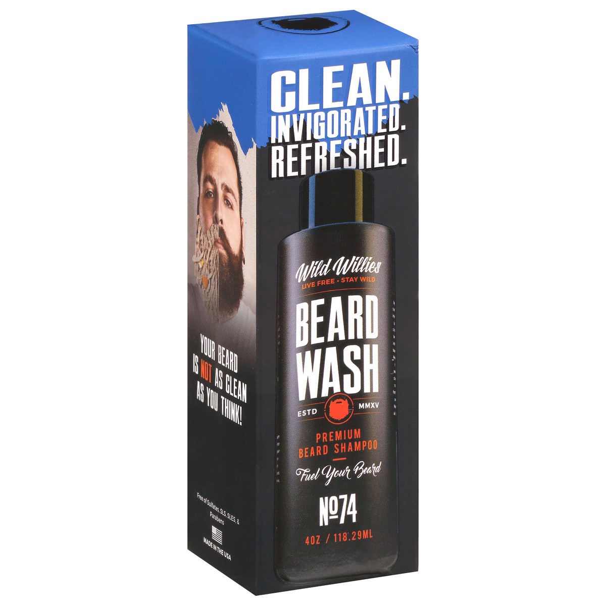 slide 6 of 9, Wild Willies Premium Beard Shampoo 4 oz Box, 1 ct