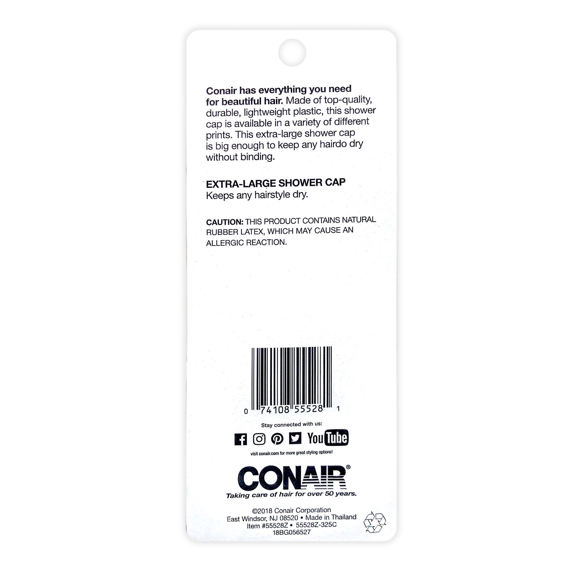 slide 4 of 4, Conair Styling Essentials Shower Cap Bouffant Extra-Large, 1 ct