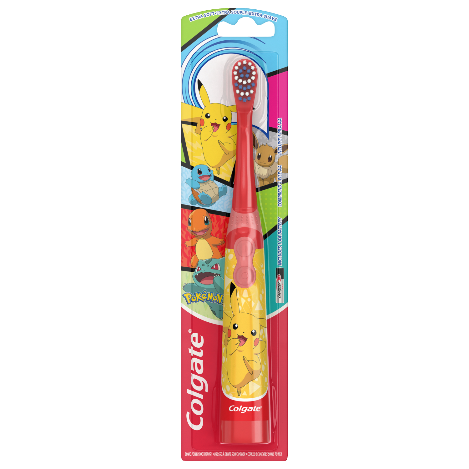 slide 1 of 2, Colgate Kids Powered Vibrating Toothbrush, Pokemon, 1 Pack, 1 ct