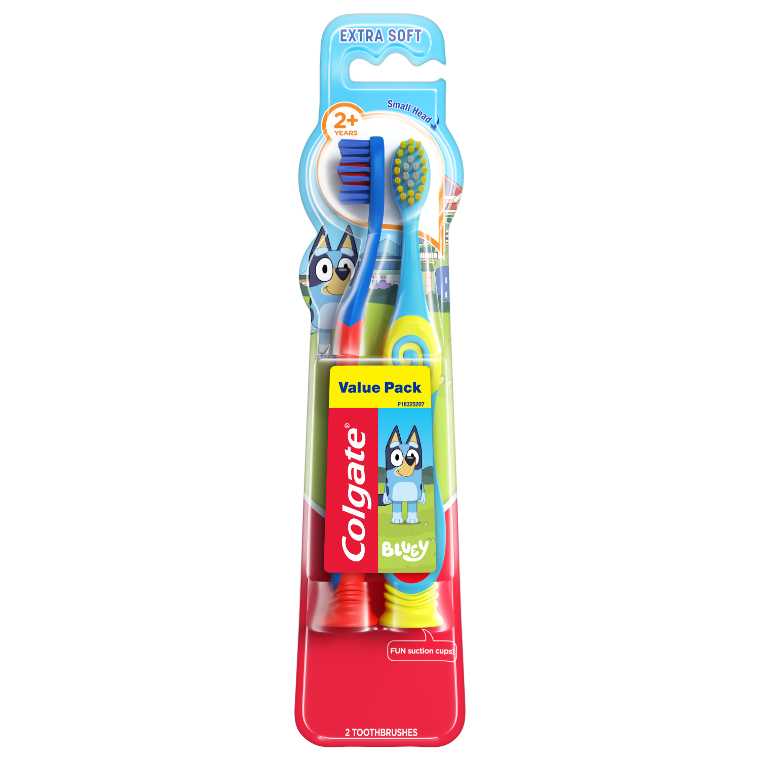 slide 1 of 2, Colgate Kids toothbrush, Bluey toothbrush for kids, manual toothbrush for kids, 2 ct