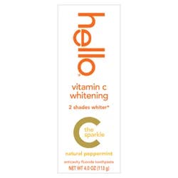 Hello Vitamin C Whitening Toothpaste with Fluoride