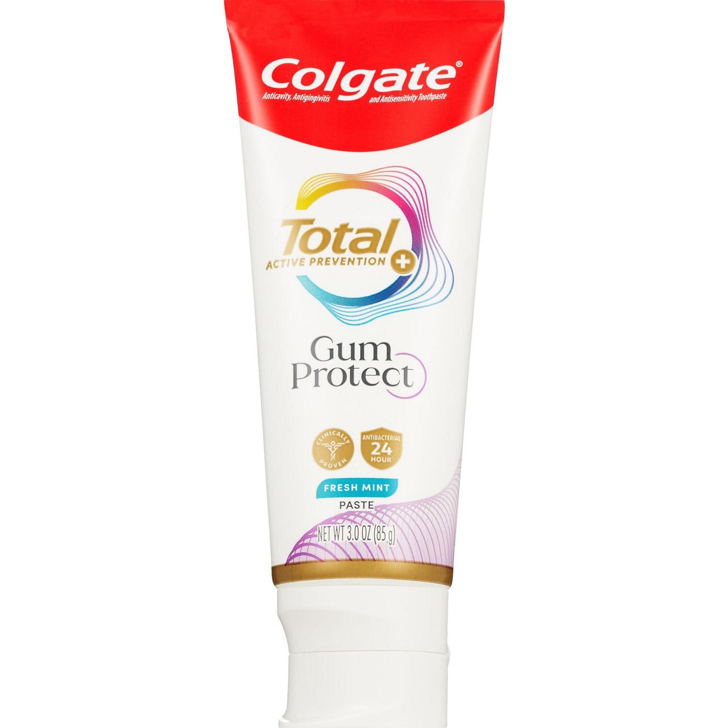 slide 4 of 8, Colgate Active Prevention Gum Protect Fresh Mint Toothpaste, 3 oz