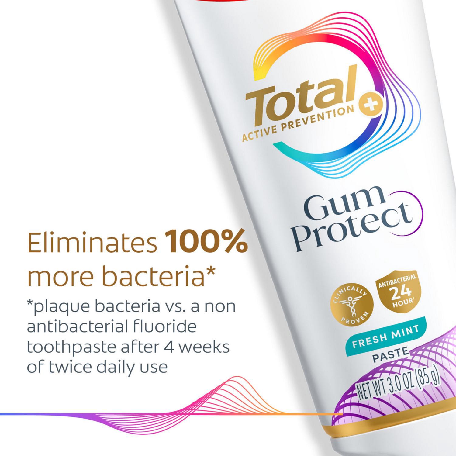 slide 2 of 8, Colgate Active Prevention Gum Protect Fresh Mint Toothpaste, 3 oz