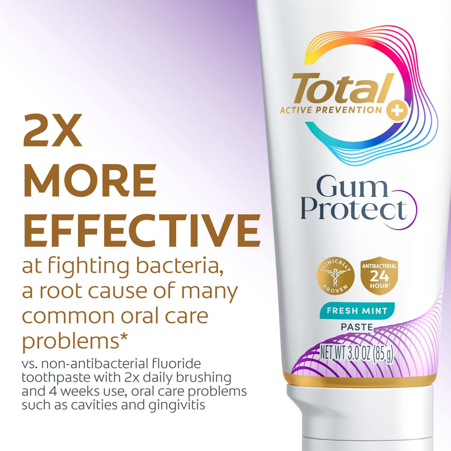 slide 6 of 8, Colgate Active Prevention Gum Protect Fresh Mint Toothpaste, 3 oz