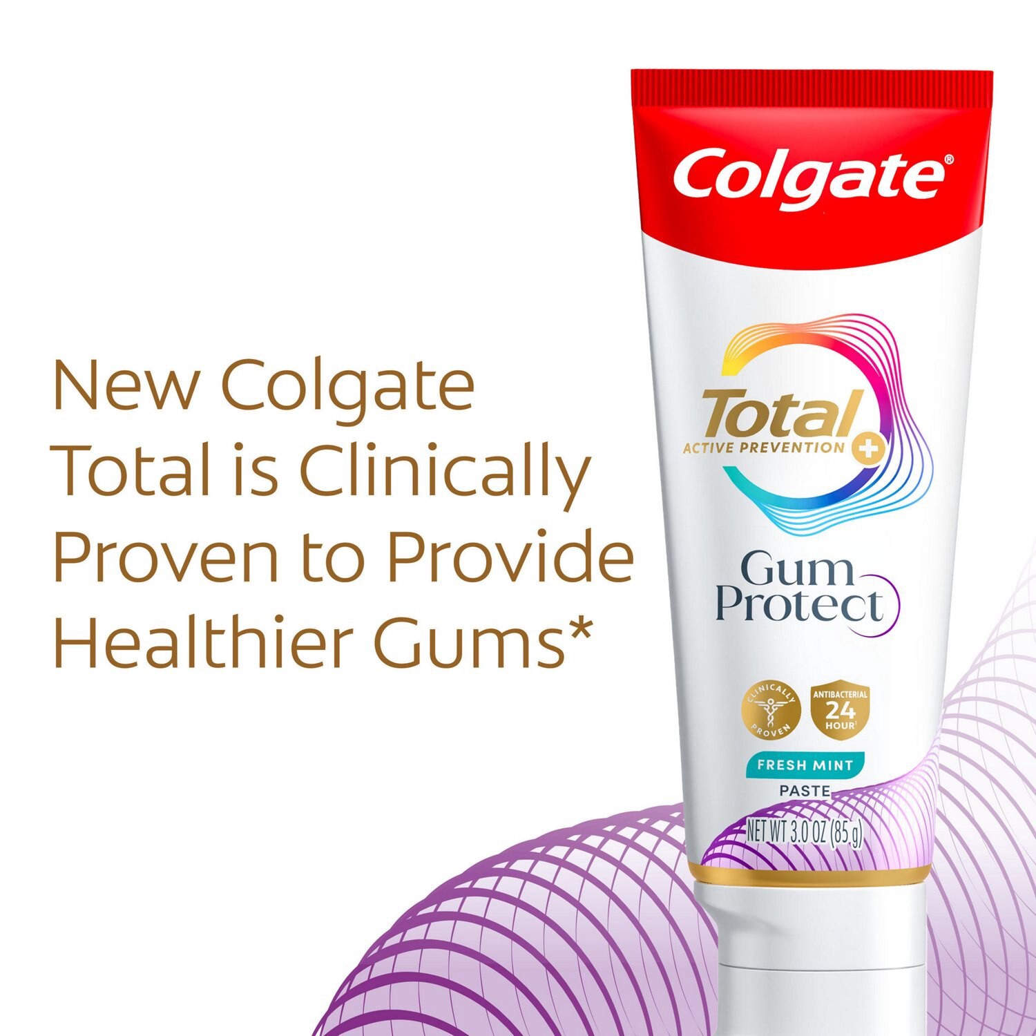 slide 8 of 8, Colgate Active Prevention Gum Protect Fresh Mint Toothpaste, 3 oz