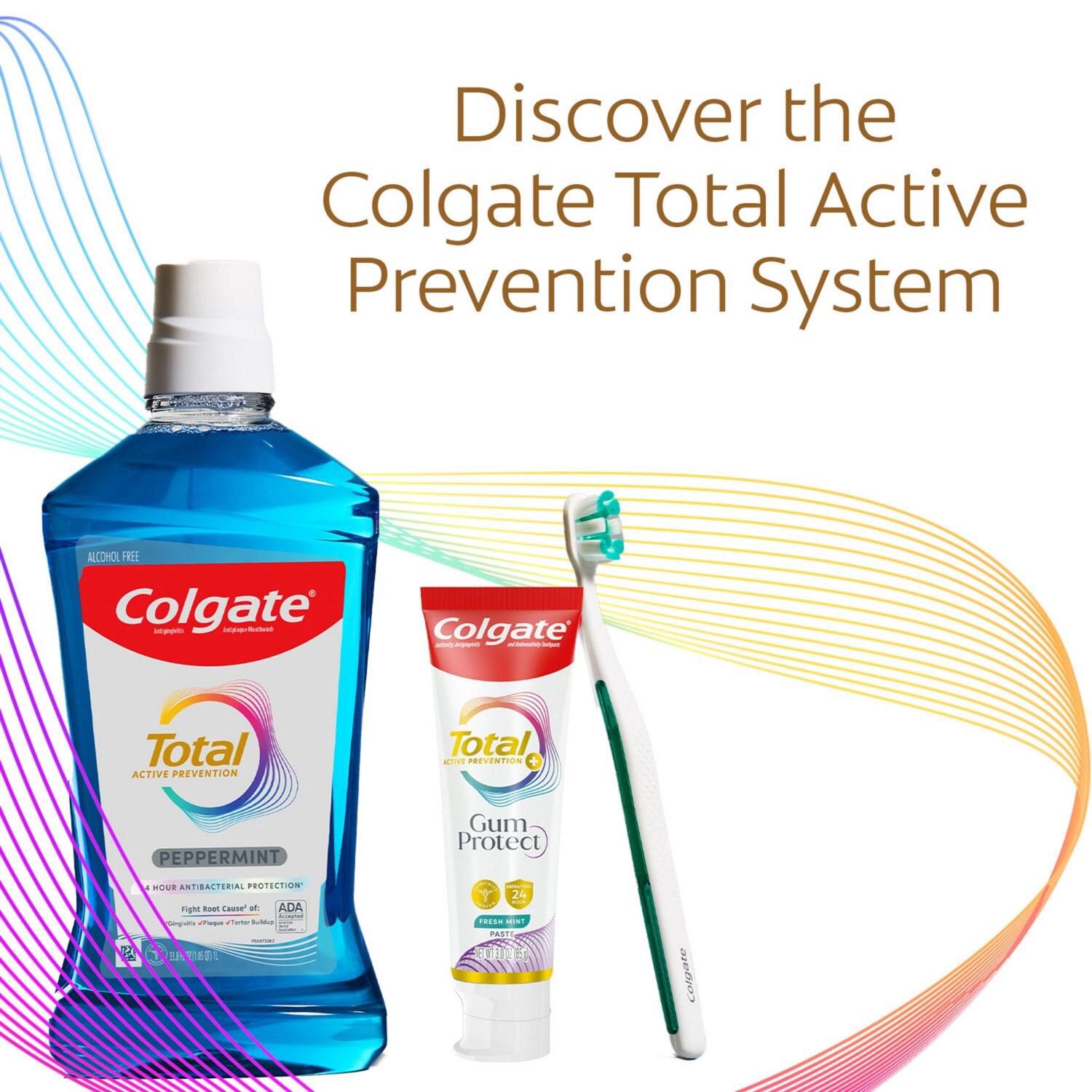 slide 7 of 8, Colgate Active Prevention Gum Protect Fresh Mint Toothpaste, 3 oz