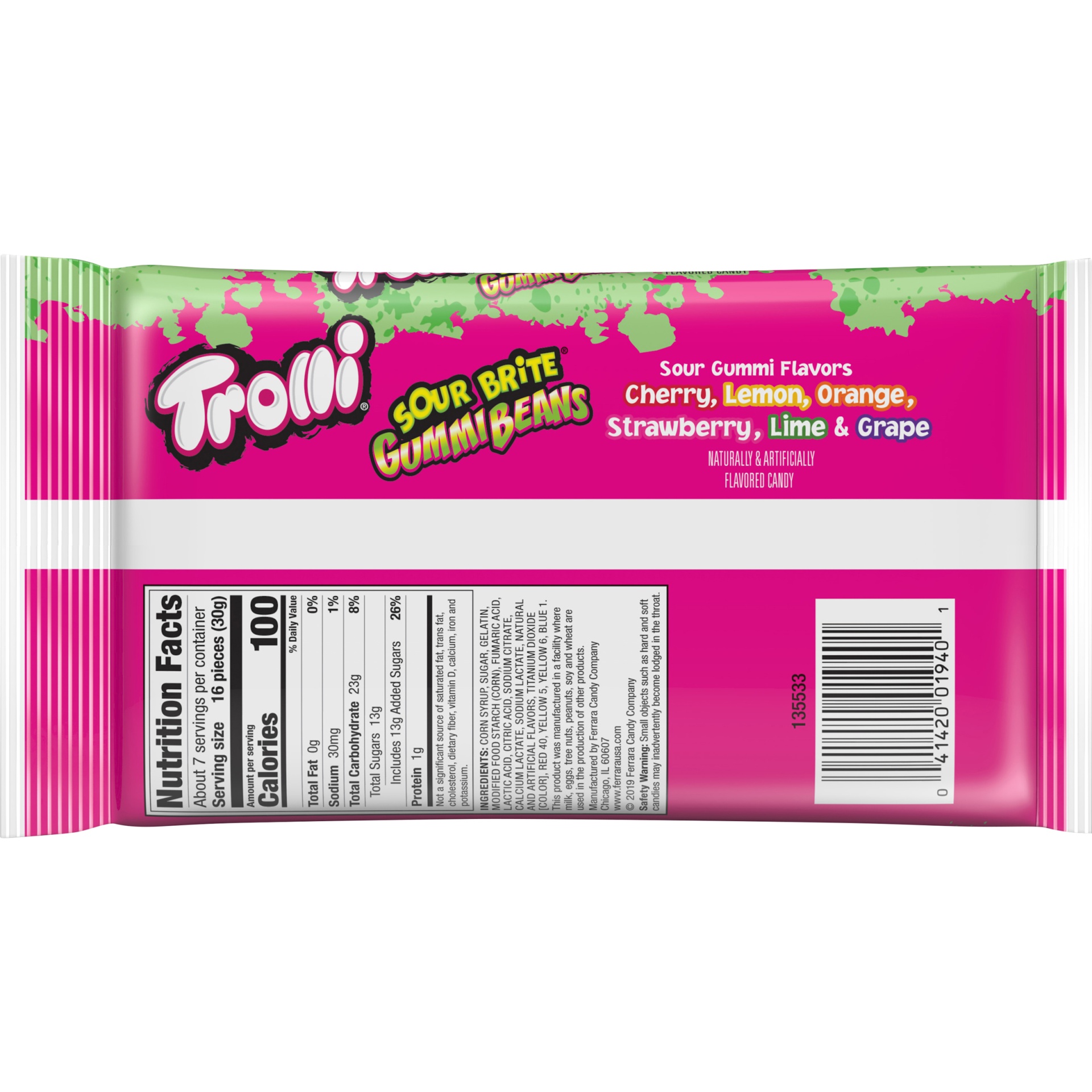 slide 3 of 8, Trolli Easter Sour Gummi Beans, 7 oz