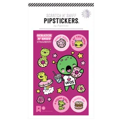 Pipsticks Scratch 'n Sniff Stickers, 4 in x 6 in, Planet Kawaii
