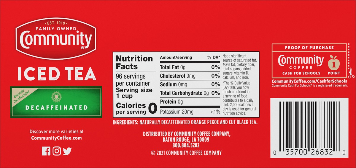 slide 5 of 11, Community Coffee Iced Tea, 24 ct