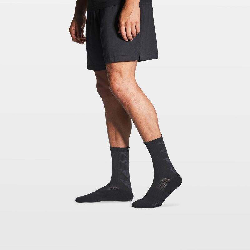 slide 12 of 13, Pair of Thieves Men's Crew Socks 3pk - Black 6-12, 3 ct