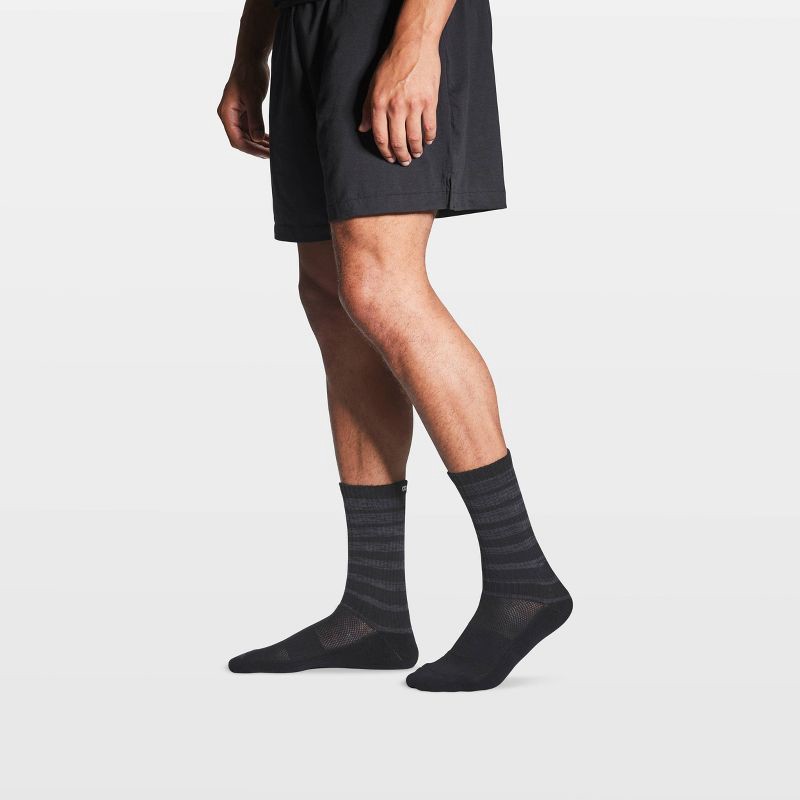 slide 9 of 13, Pair of Thieves Men's Crew Socks 3pk - Black 6-12, 3 ct