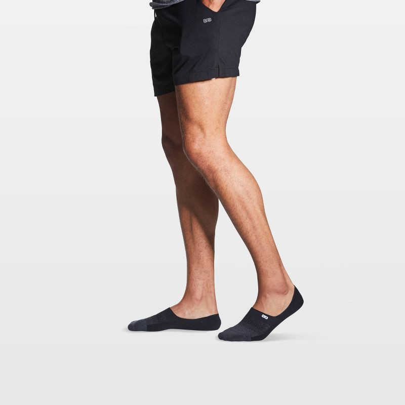 slide 6 of 17, Pair of Thieves Men's Cushion No Show Socks 3pk - Black 6-12, 3 ct