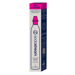 SodaStream 60L CO2 CQC Spare - Pink:Carbon Dioxide Cartridge, Quick Connect, Aluminum Refill, 1.37 lbs
