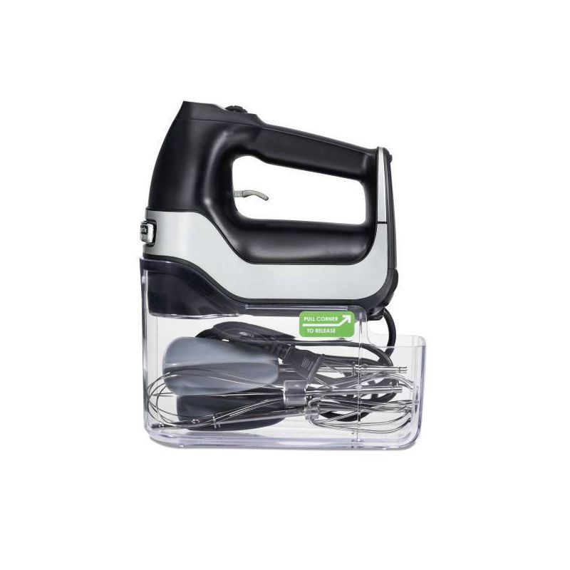 slide 2 of 9, Hamilton Beach 7 Speed Dig Hand Mix with Easy Beaters 62663: Black Plastic Handheld Mixer, 150W, Dishwasher-Safe Parts, 1 ct
