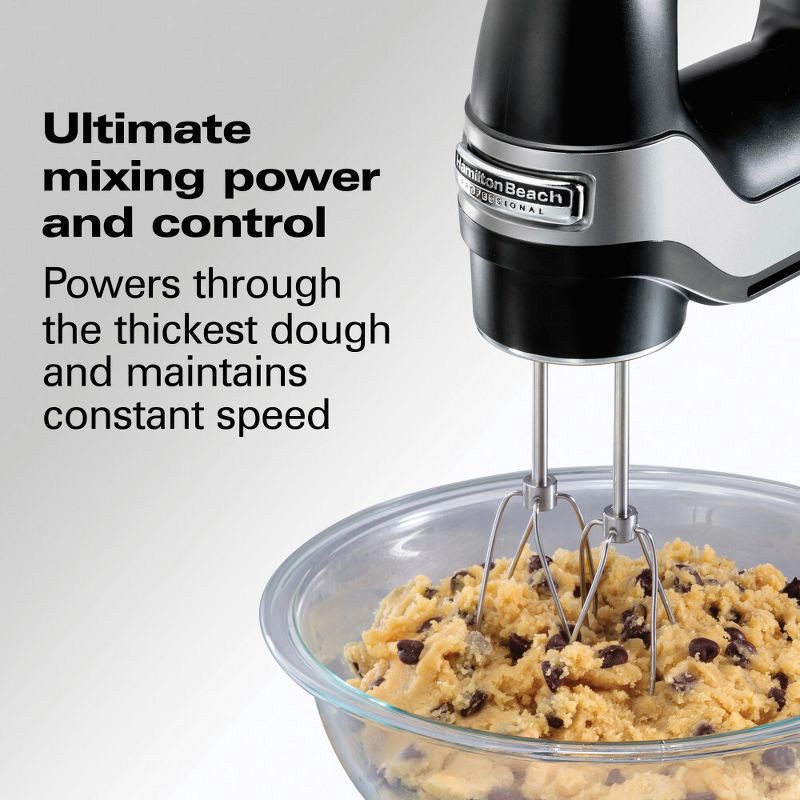 slide 3 of 9, Hamilton Beach 7 Speed Dig Hand Mix with Easy Beaters 62663: Black Plastic Handheld Mixer, 150W, Dishwasher-Safe Parts, 1 ct