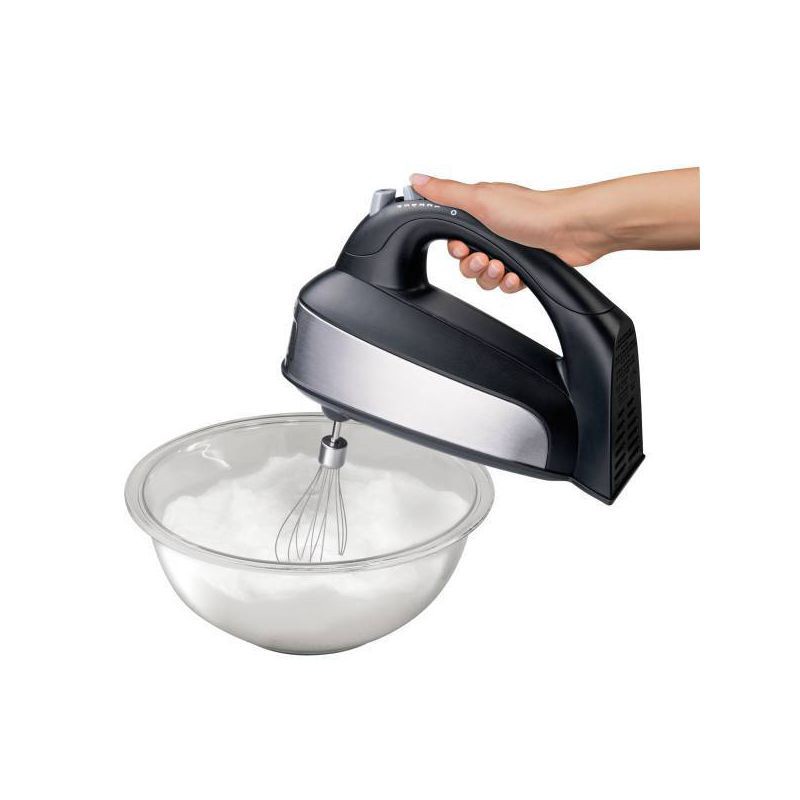 slide 2 of 8, Hamilton Beach 4qt Hand/Stand Mixer 64640: 6-Speed Kitchen Mixer, Stainless Steel Bowl, Dishwasher-Safe Parts, 290W, 4 qt