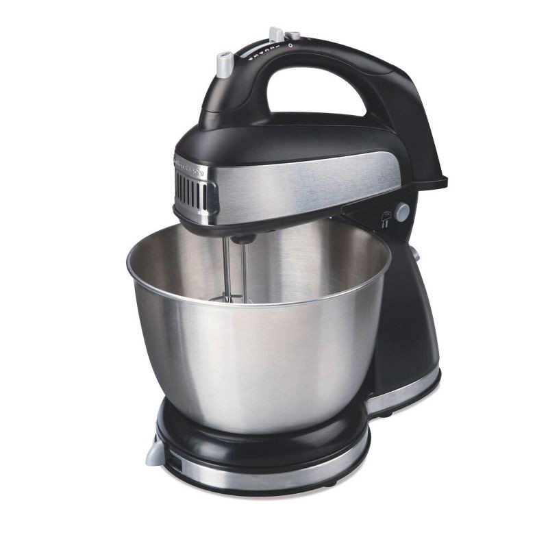 slide 1 of 8, Hamilton Beach 4qt Hand/Stand Mixer 64640: 6-Speed Kitchen Mixer, Stainless Steel Bowl, Dishwasher-Safe Parts, 290W, 4 qt