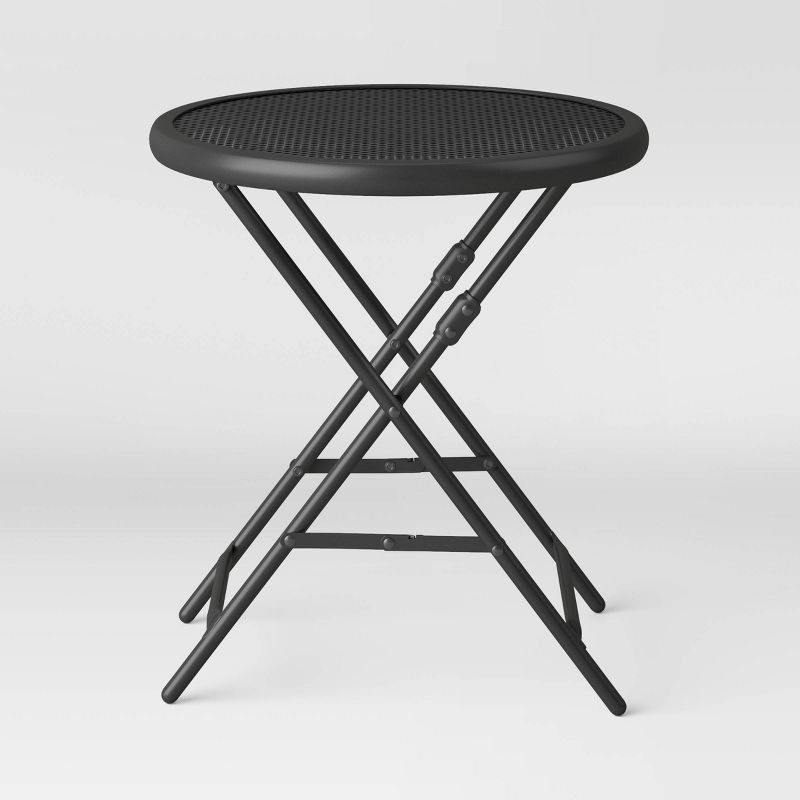 slide 3 of 5, 18" Steel Mesh Patio Folding Table - Room Essentials™, 1 ct