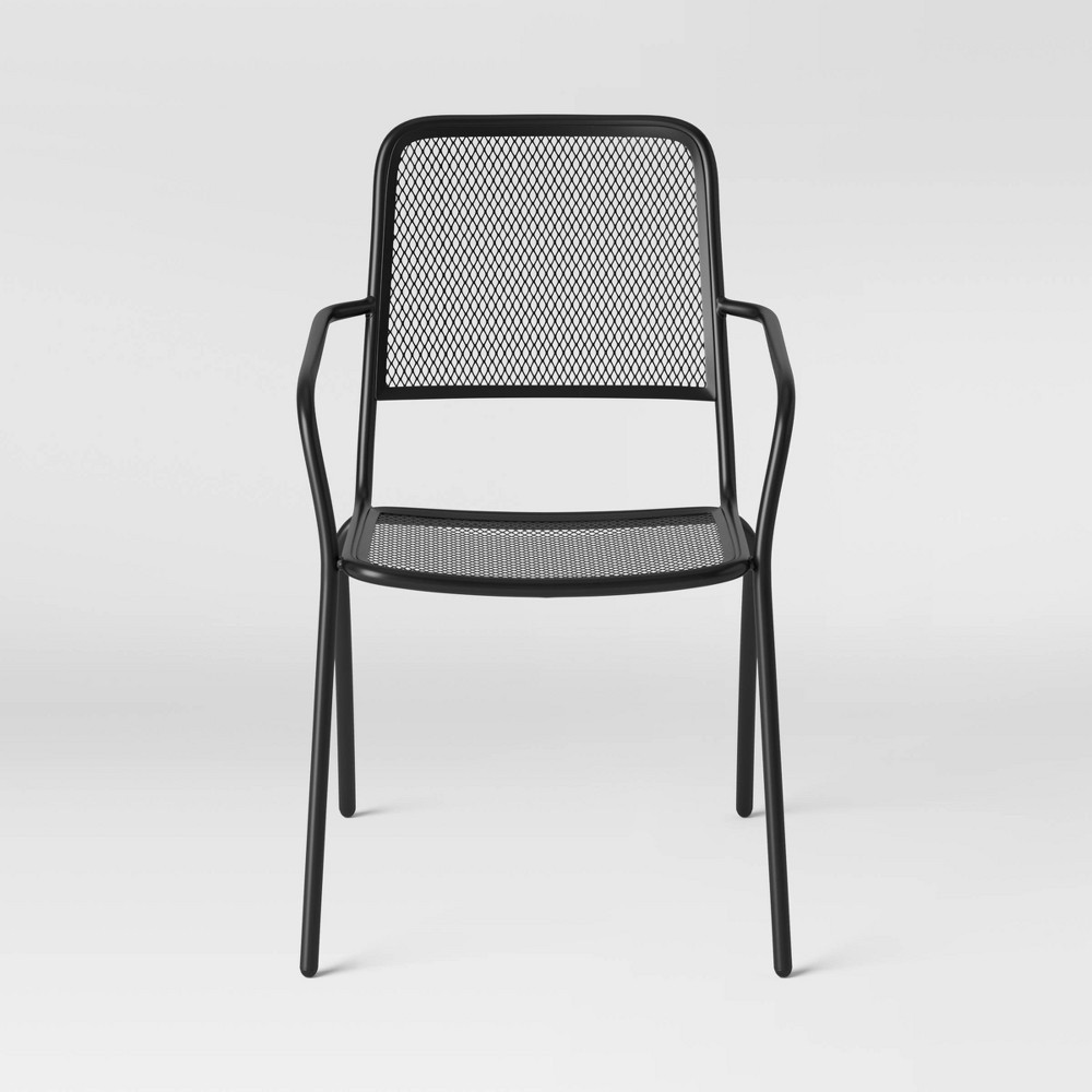 slide 2 of 6, Metal Mesh Patio Stack Chair - Room Essentials, 1 ct