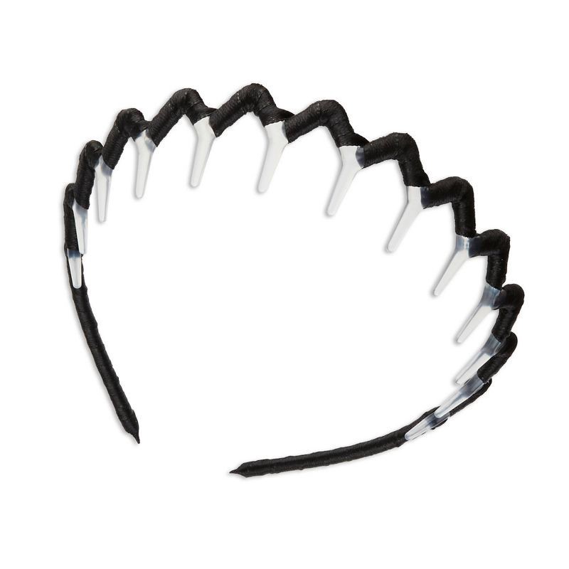 slide 4 of 4, scunci scünci Fabric Covered Zigzag Headband - Black - All Hair, 1 ct