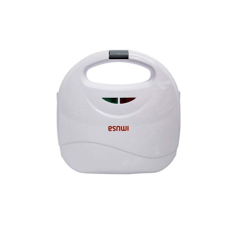 slide 3 of 5, IMUSA 2 Slot Electric Sandwich Maker: Nonstick Griddle, Locking Lid, 750W, White, Grilled Cheese & Sandwich Toaster, 1 ct