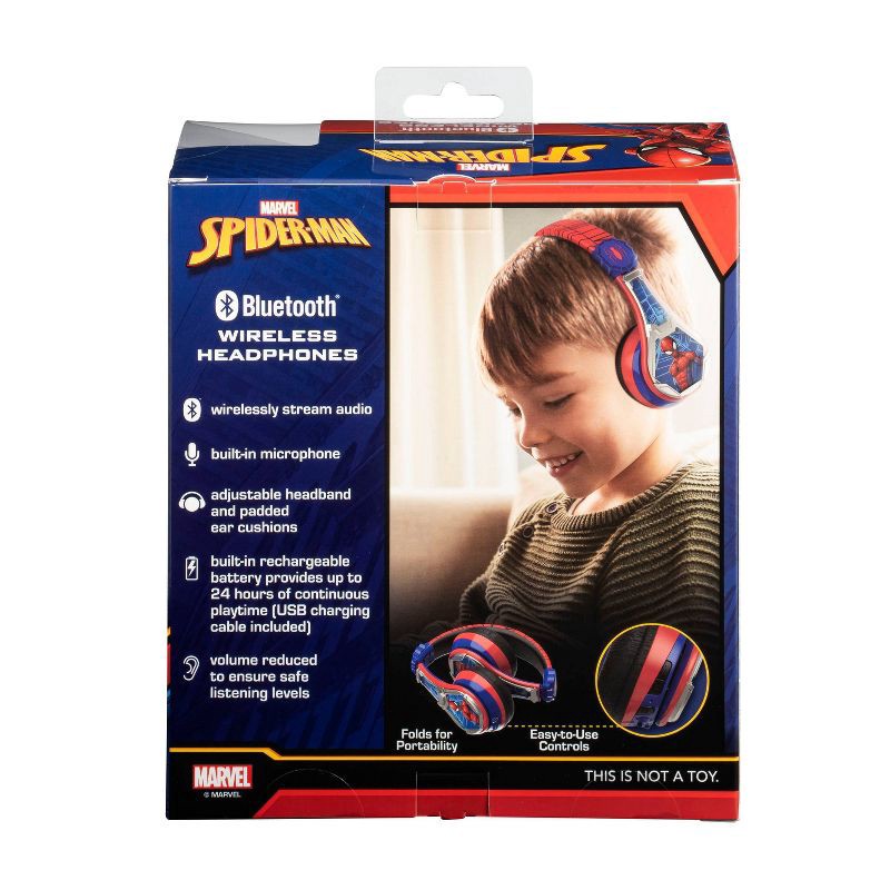 slide 6 of 6, eKids Spider-Man 3 Bluetooth Wireless Headphones, 1 ct