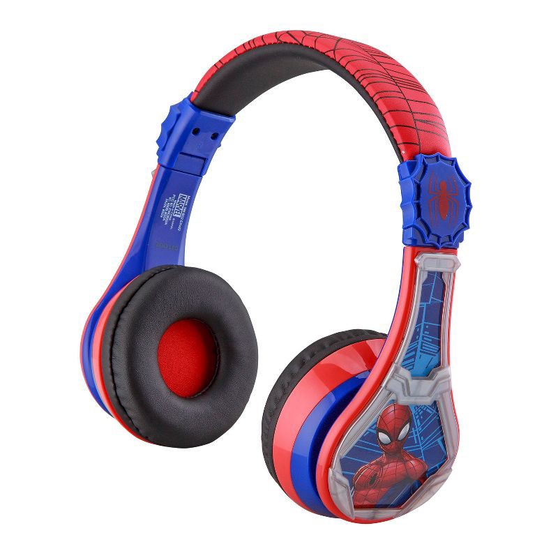 slide 1 of 6, eKids Spider-Man 3 Bluetooth Wireless Headphones, 1 ct